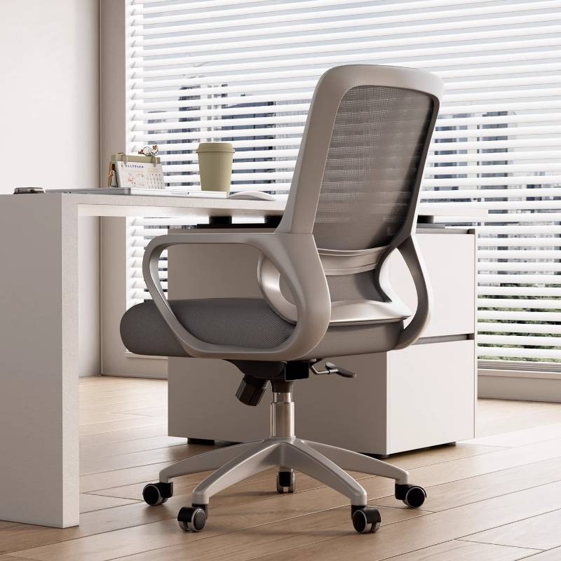 Bedroom Furniture - #Bedroom Comfy Wheels Office Chair Armrest