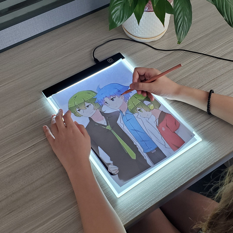 Floating Nightstand With Led Light - A5 LED Photocopying Table Drawing Board
