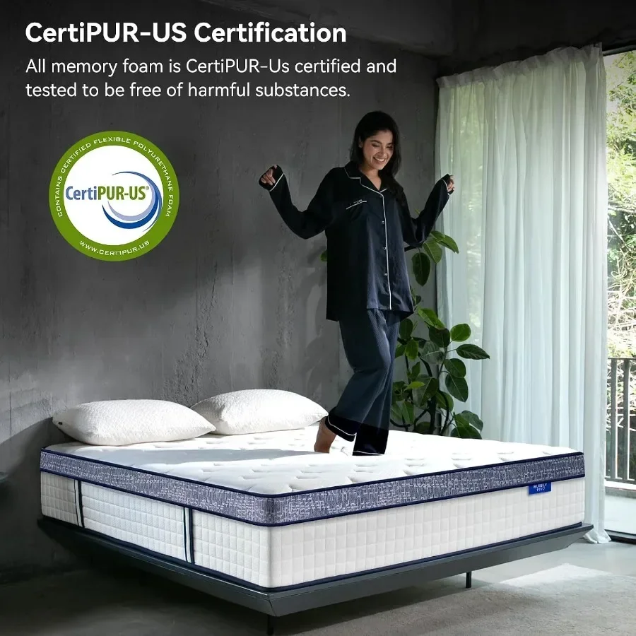 Queen Mattress, 12 Inch Hybrid - đánh giá và giá Memory Foam Mattress In A Box Queen