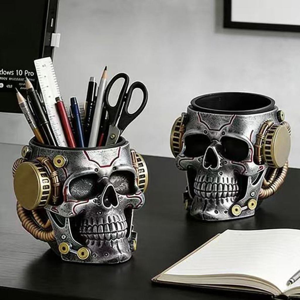 Cyberpunk Mechanical Skull Pen - đánh giá và giá Office Furniture