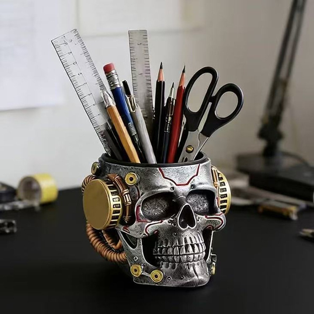 Cyberpunk Mechanical Skull Pen - đánh giá và giá Office Furniture