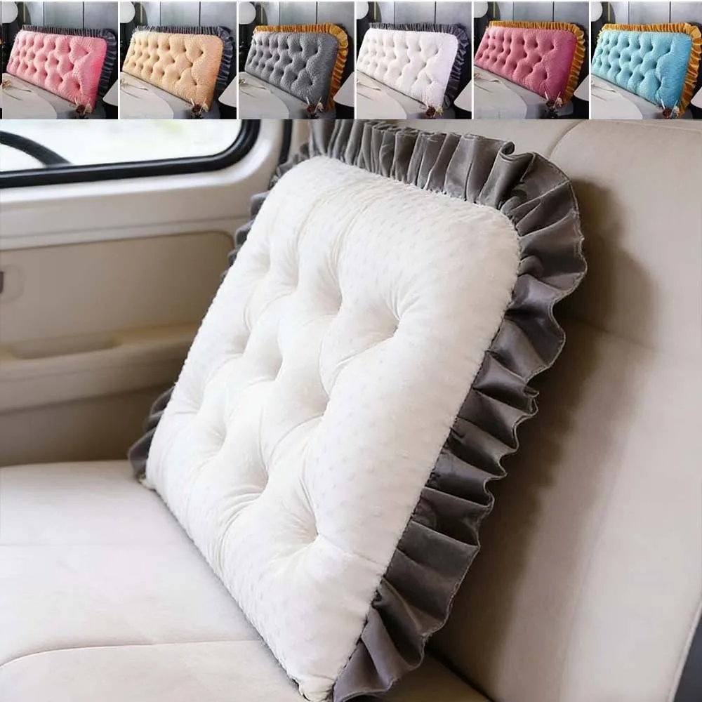 Ruffled Edge Headboard Pillow  - đánh giá và giá Headboard Cushion Backrest Tatami