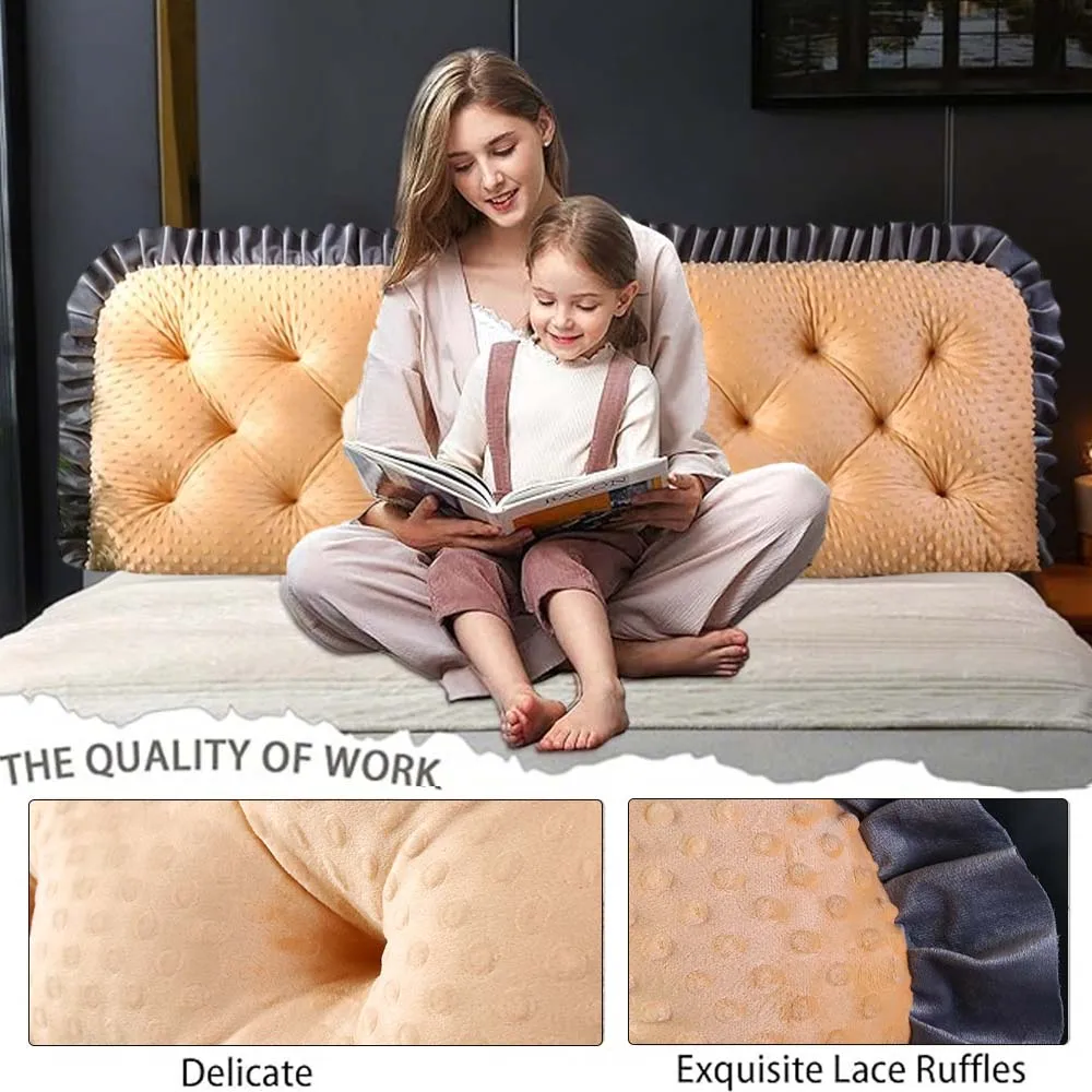 Ruffled Edge Headboard Pillow  - đánh giá và giá Headboard Cushion Backrest Tatami