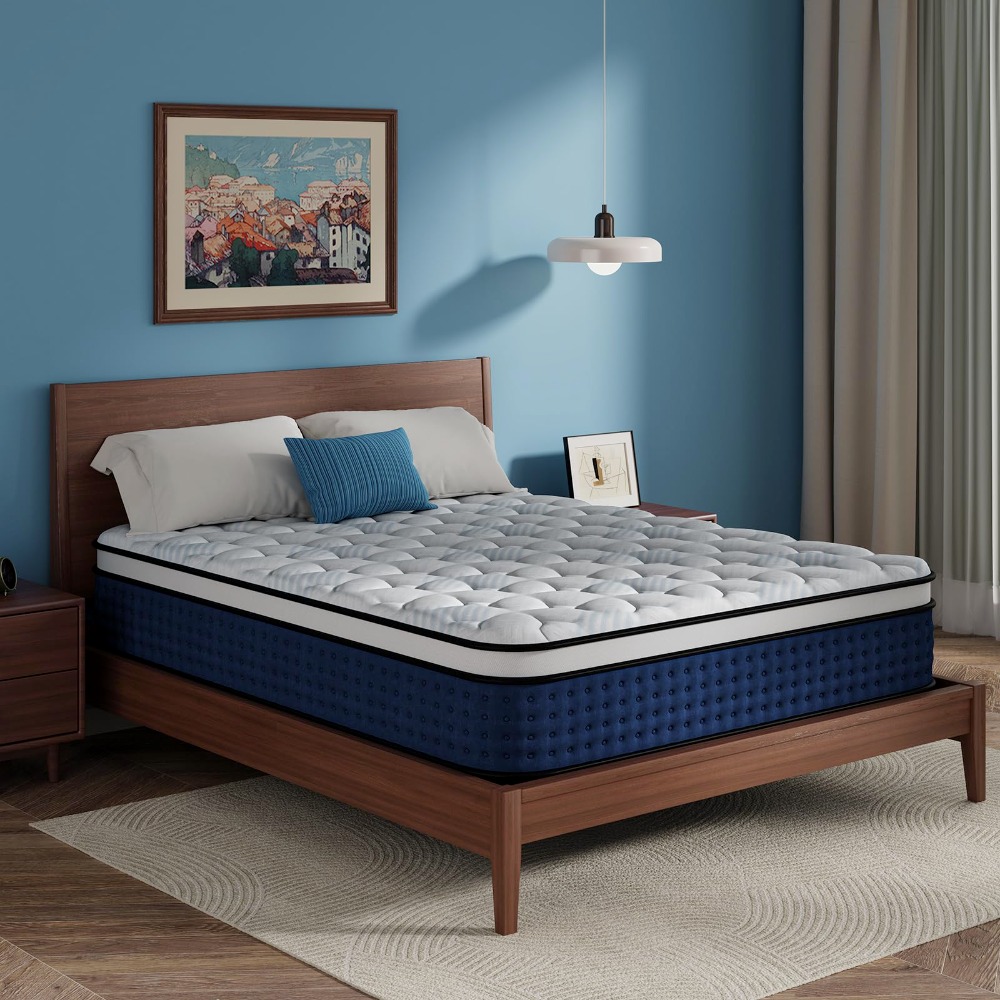 Queen Mattress, 12 Inch Hybrid - đánh giá và giá Memory Foam Mattress In A Box Queen