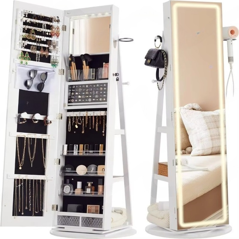 Standing Mirror Jewelry Cabine - đánh giá và giá Full Length Mirror Jewelry Armoire